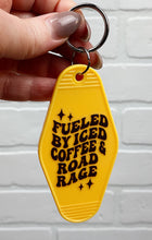 Load image into Gallery viewer, Fueled By Iced Coffee & Road Rage | Motel Keychain