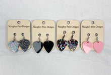 Load image into Gallery viewer, Guitar Pick Dangle Earrings | Trendy Earrings