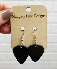 Load image into Gallery viewer, Guitar Pick Dangle Earrings | Trendy Earrings
