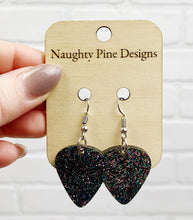 Load image into Gallery viewer, Guitar Pick Dangle Earrings | Trendy Earrings
