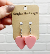Load image into Gallery viewer, Guitar Pick Dangle Earrings | Trendy Earrings