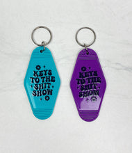 Load image into Gallery viewer, Keys To The Shit Show | Motel Keychain