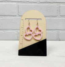 Load image into Gallery viewer, Double Hearts Dangle Earrings | Valentines | Trendy Earrings