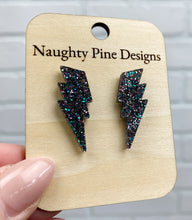 Load image into Gallery viewer, Lightning Bolt Stud Earrings | Trendy Earrings