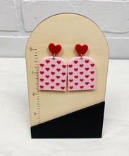 Load image into Gallery viewer, Valentine Hearts | Drop Earrings | Trendy Earrings | Valentine's Day