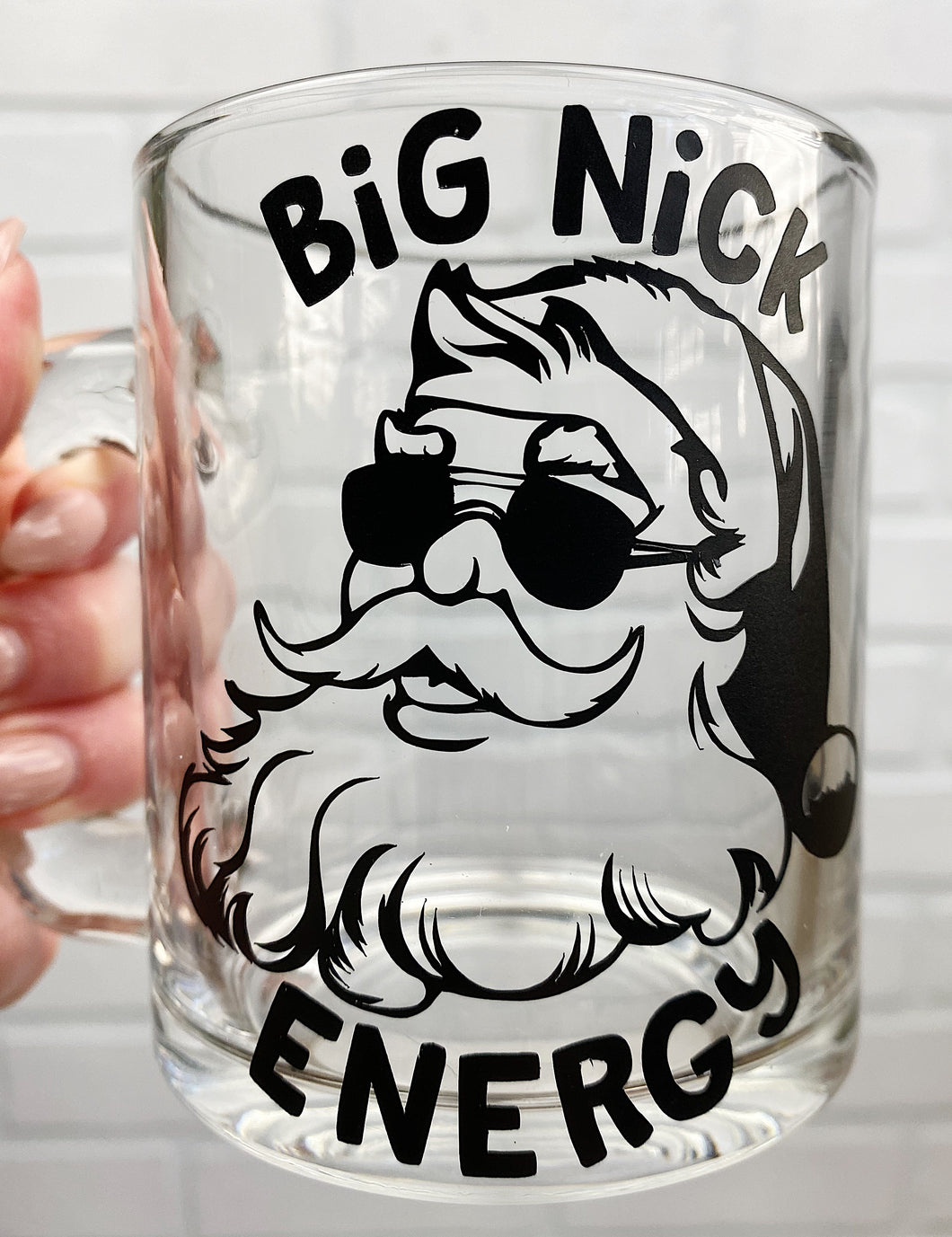 Big Nick Energy | Coffee Mug | Clear Coffee Mug | 12oz
