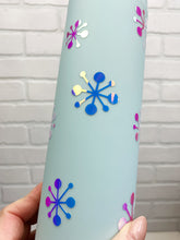 Load image into Gallery viewer, Holographic Snowflakes | Tumbler | Matte Tumbler | 18oz
