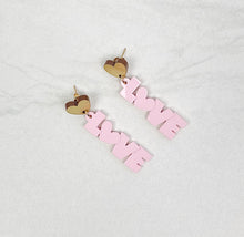 Load image into Gallery viewer, Love | Drop Earrings | Trendy Earrings | Valentine&#39;s Day
