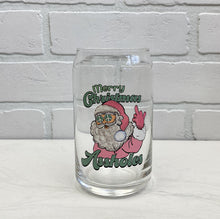 Load image into Gallery viewer, Merry Christmas Assholes | Beer Can Glass | Libbey Glass | Iced Coffee | 16oz
