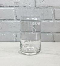Load image into Gallery viewer, Not A Ghost | Beer Can Glass | Libbey Glass | Iced Coffee | 16oz
