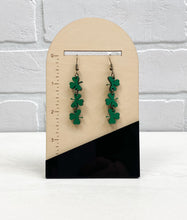 Load image into Gallery viewer, Shamrock Trio | Dangle Earrings | St. Patrick&#39;s Day

