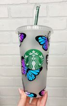 Load image into Gallery viewer, Butterflies | Cold Cup | 24oz

