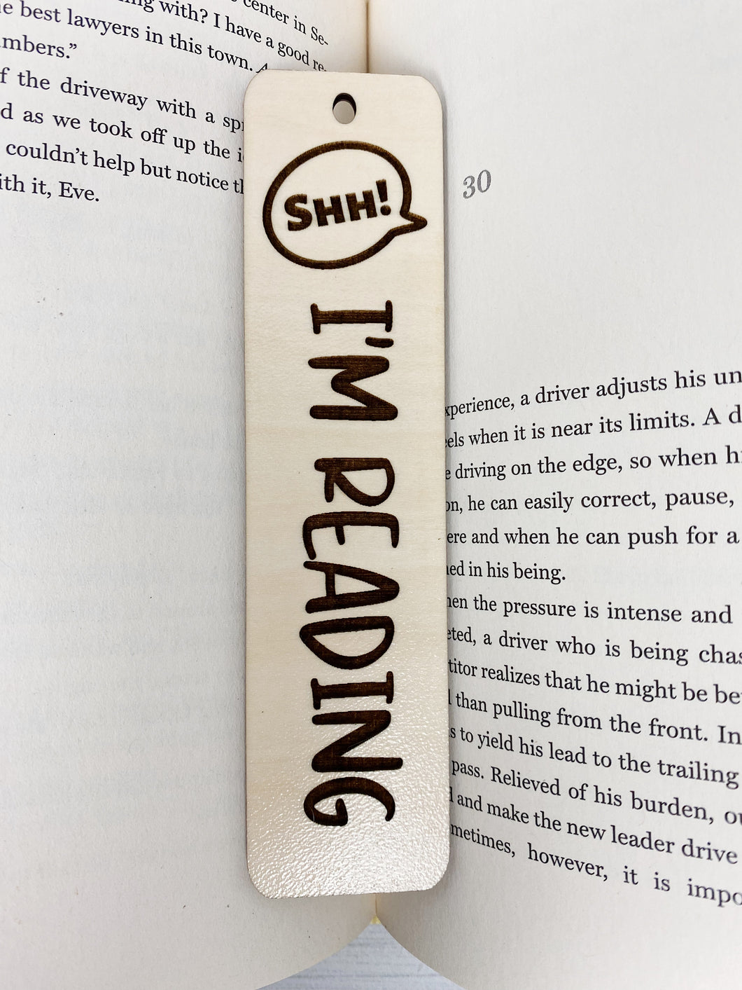 I'm Reading Bookmark | Wood Bookmark | Bookmark | Gift