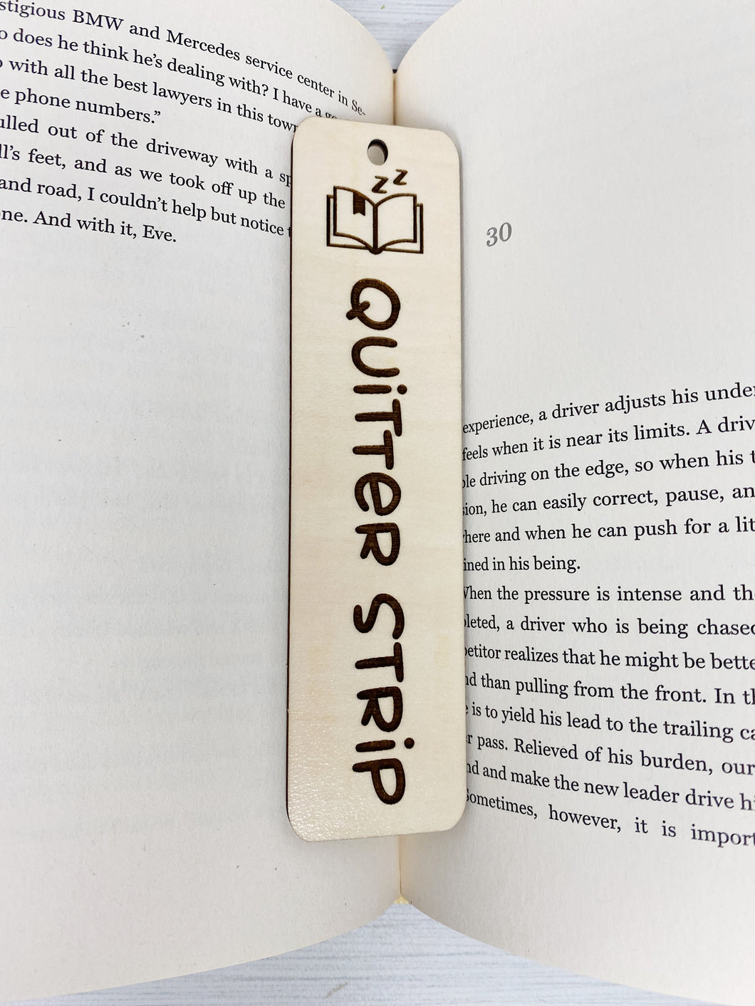 Quitter Strip Bookmark | Wood Bookmark | Bookmark | Gift